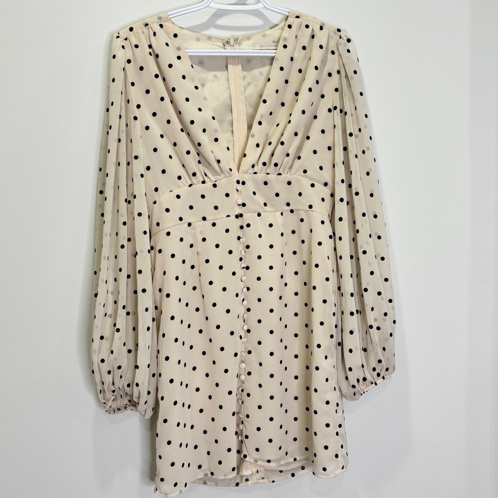 Urban Outfitters Polka Dot Long Sleeve Dress - Picture 3 of 13